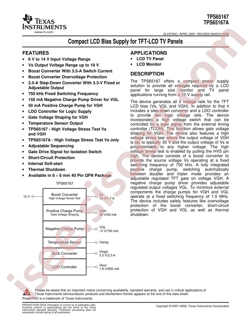 TPS65167/A