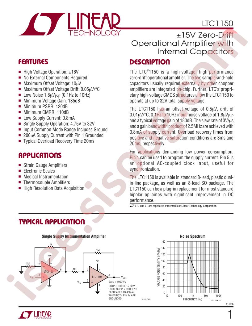 LTC1150 Datasheet