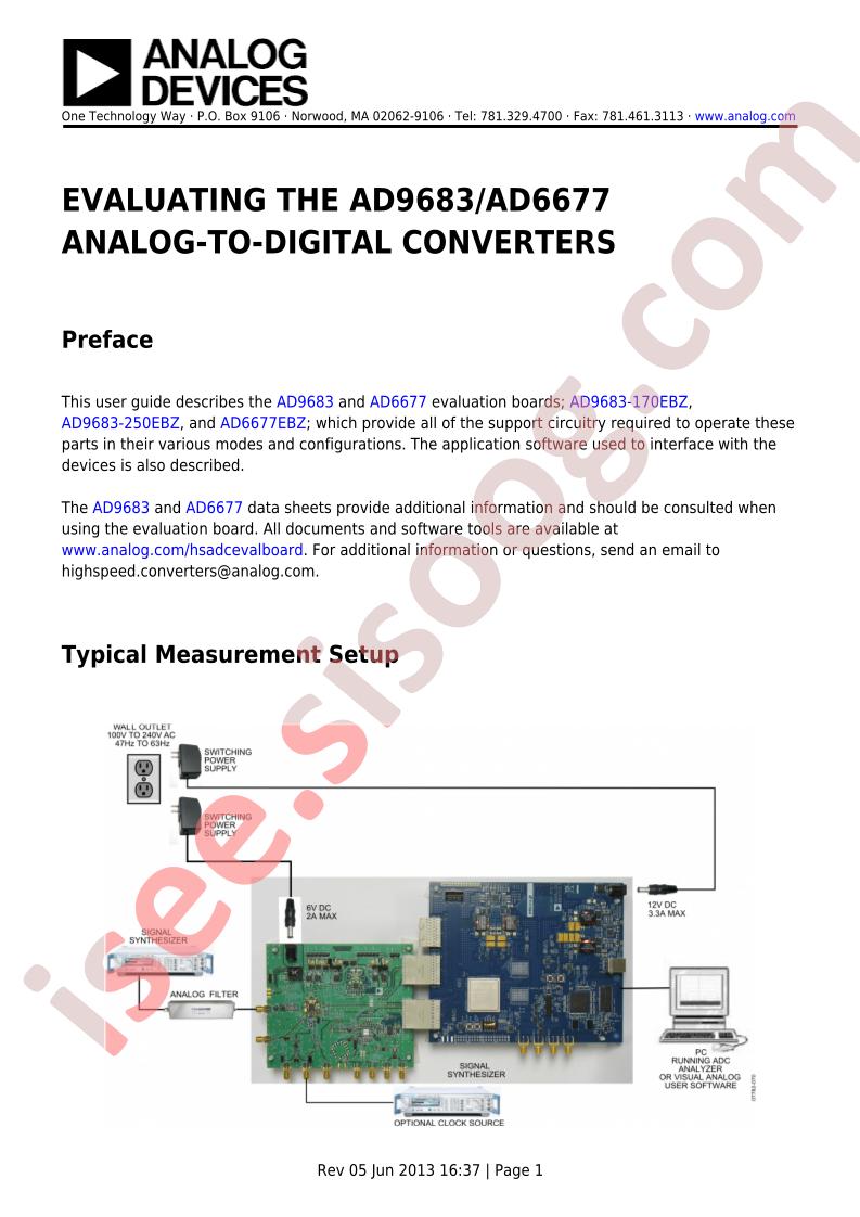 AD9683/6677 Eval Brd Guide