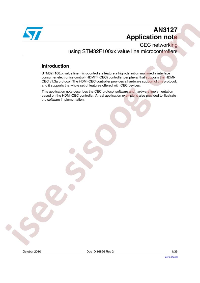 STM32F100xx App Note 2