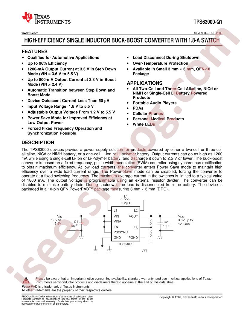 TPS63000-Q1