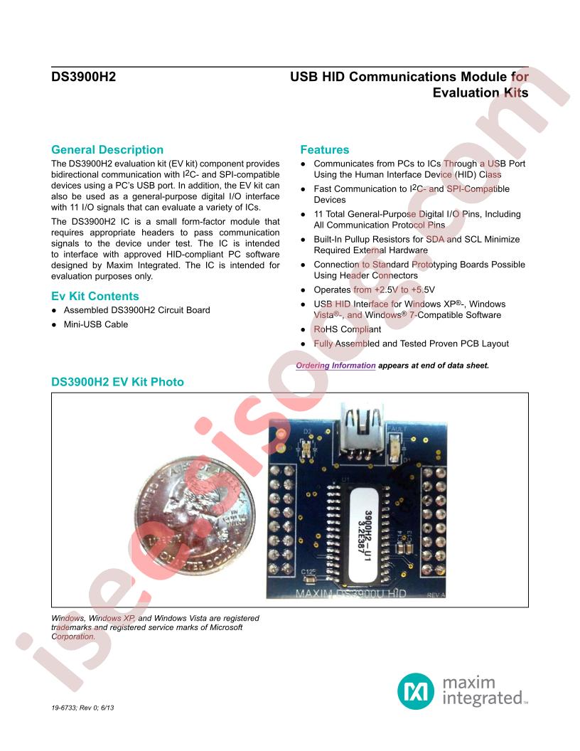 DS3900H2 Eval Kit