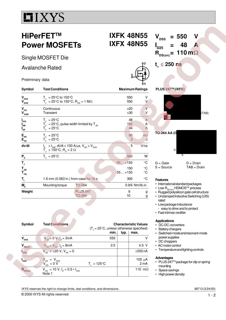 IXF(K,X)48N55