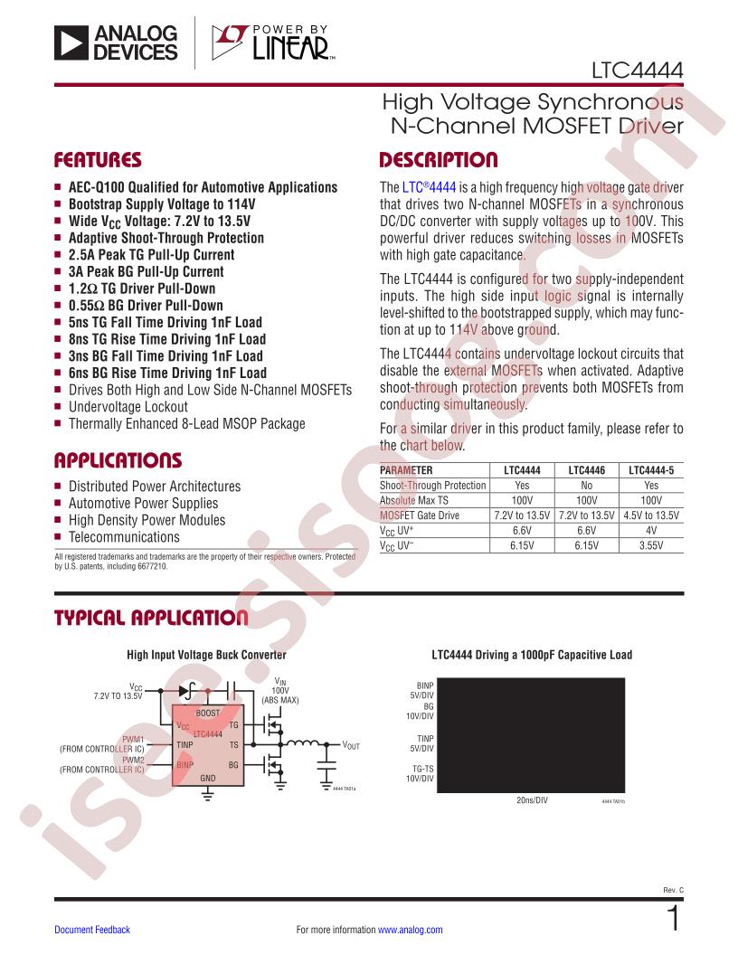 LTC4444 Datasheet