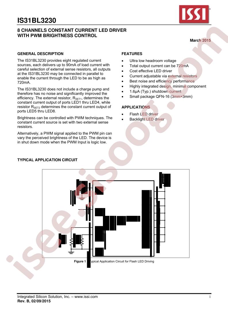 IS31BL3230 Datasheet