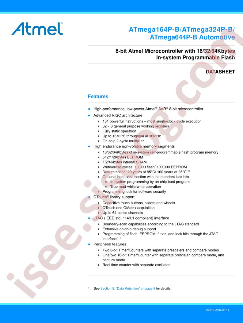 ATmegaxx4P-B Datasheet