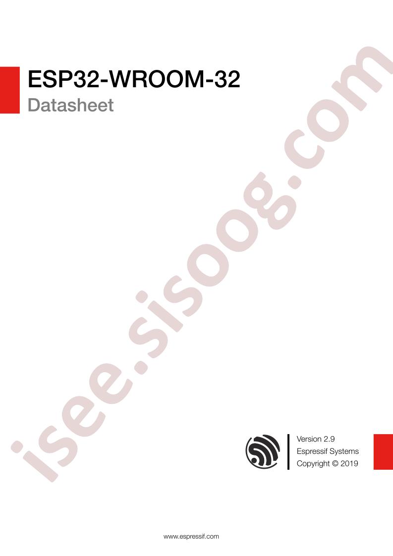 ESP32-WROOM-32 Datasheet