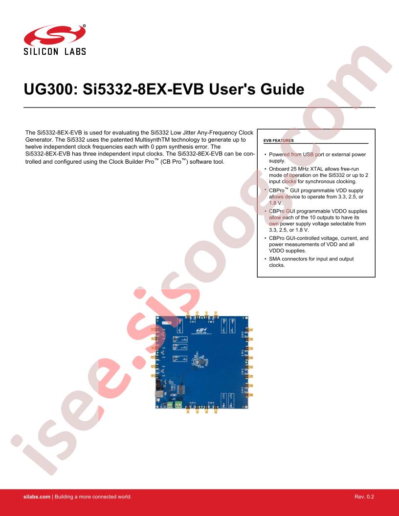 SI5332-8EX-EVB User Guide