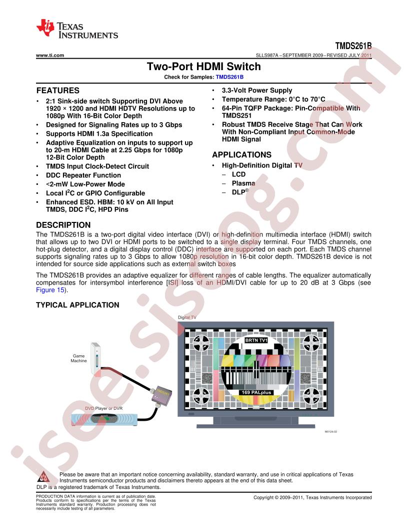 TMDS261B