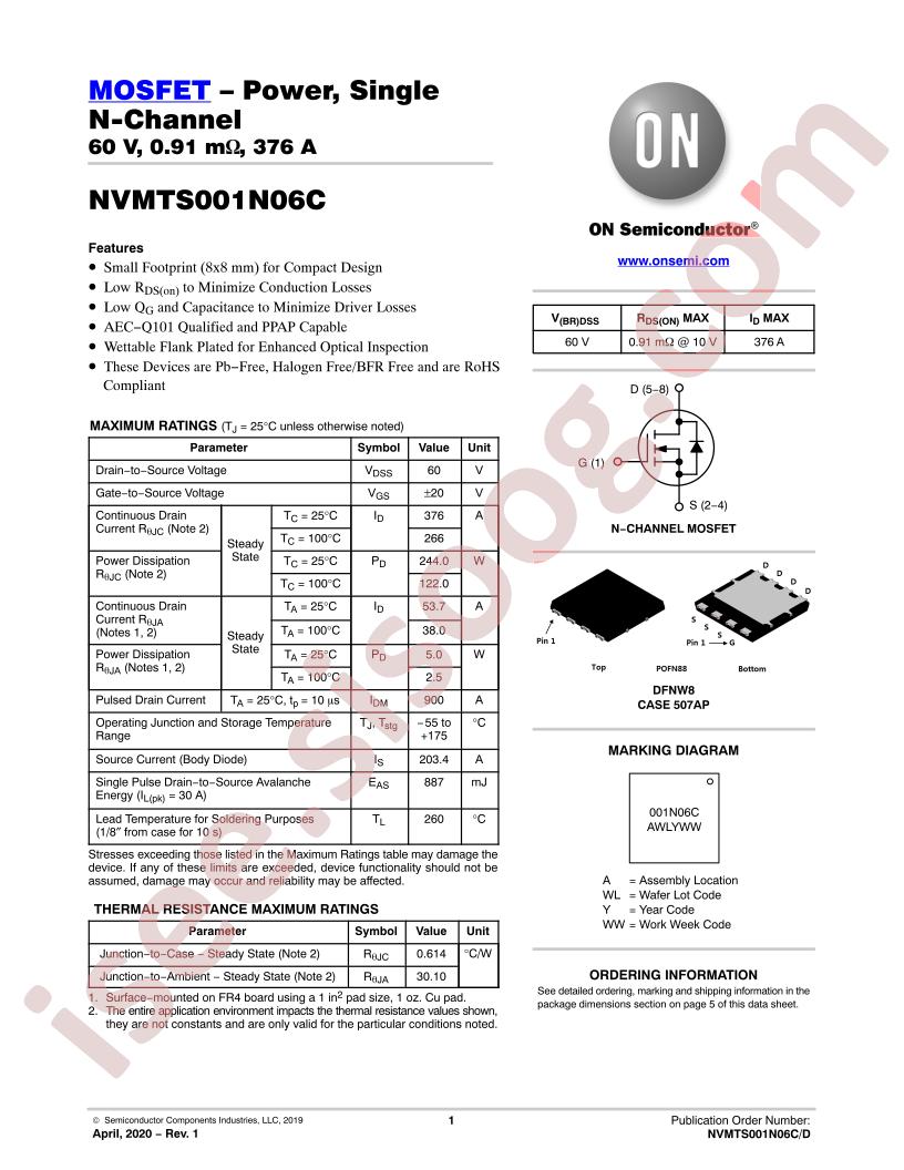 NVMTS001N06C