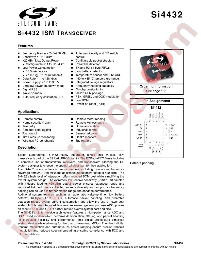 SI4432 Rev0.4