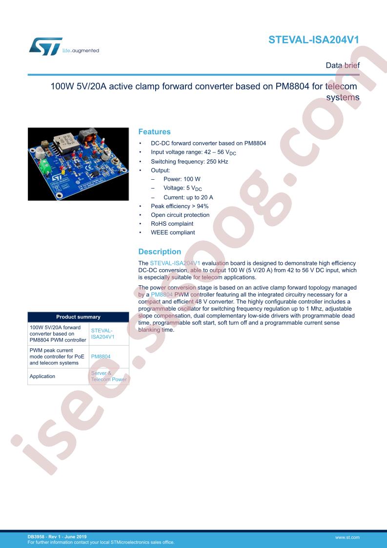 STEVAL-ISA204V1 Data Brief