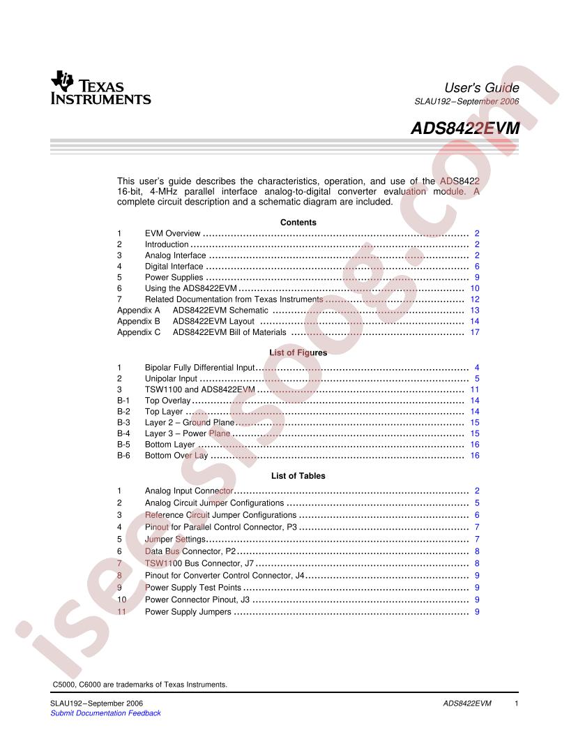 ADS8422EVM