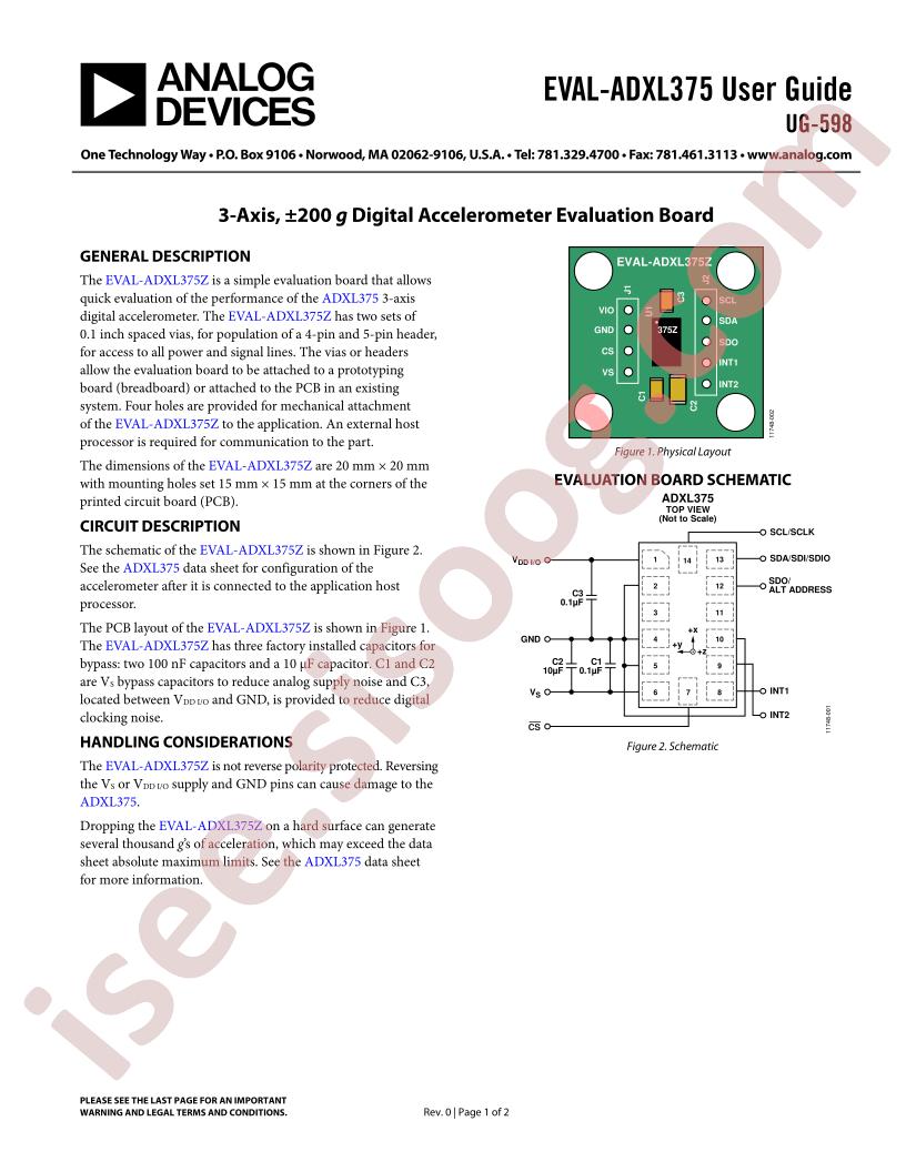 EVAL-ADXL375 Guide