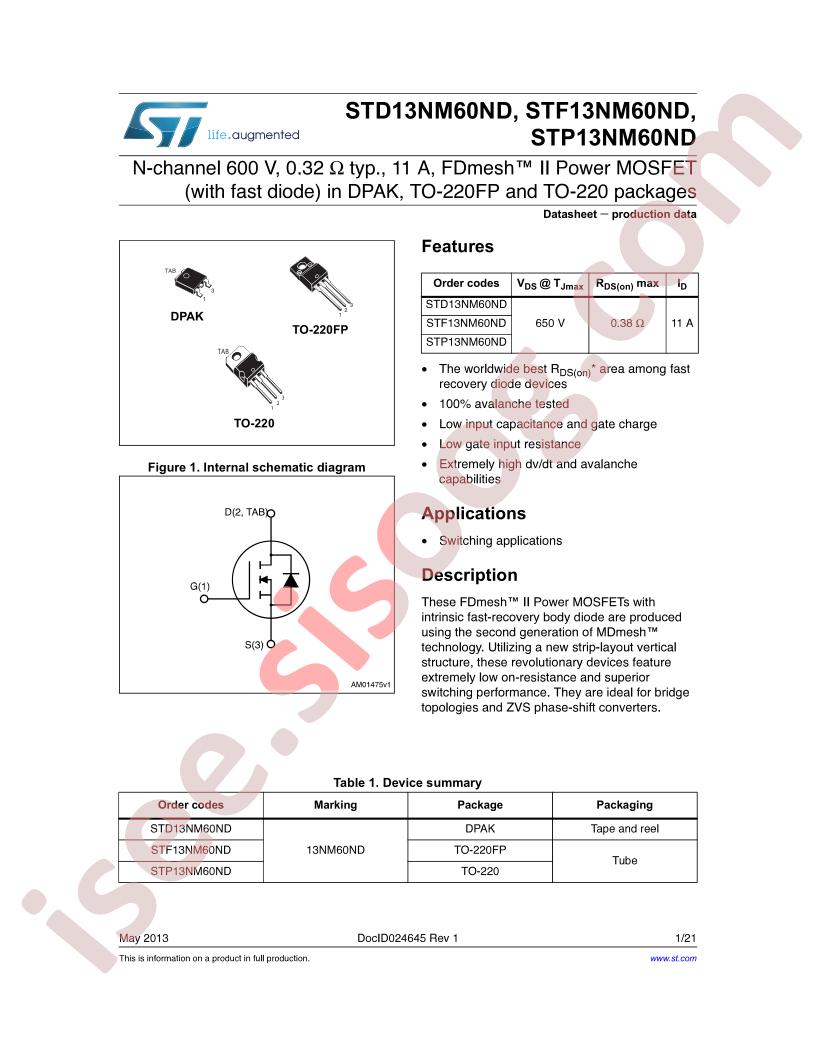STx13NM60ND