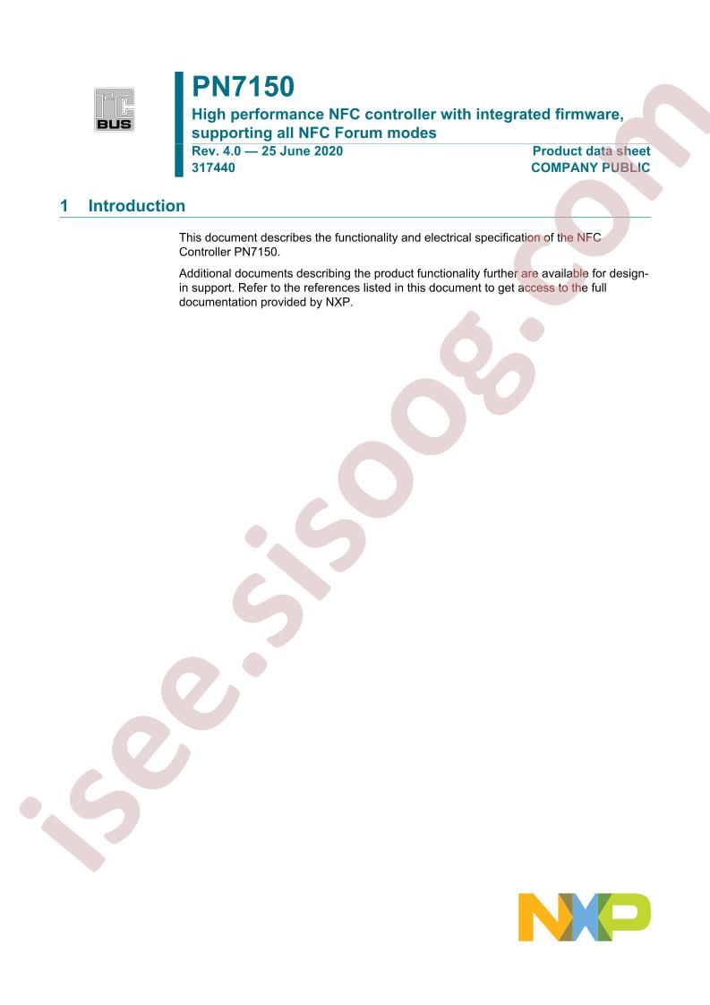 PN7150 Datasheet