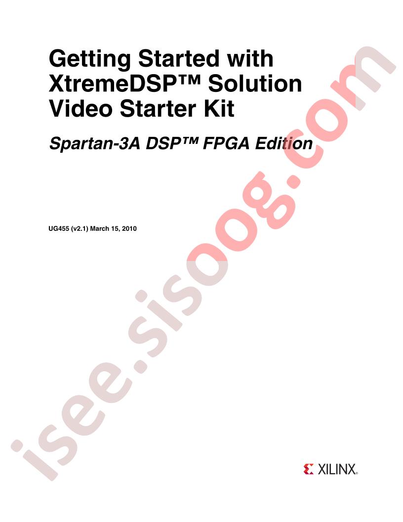 Spartan-3A DSP Video Starter Kit