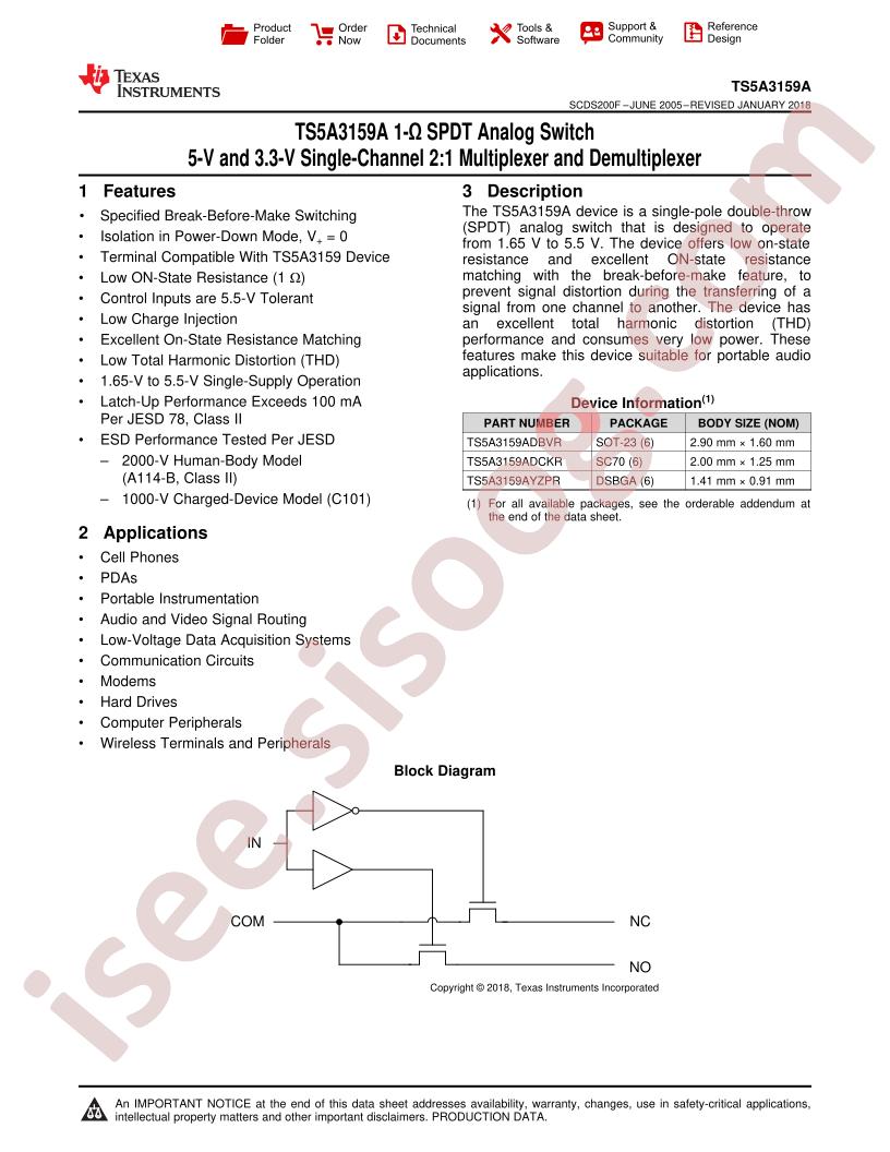 TS5A3159A