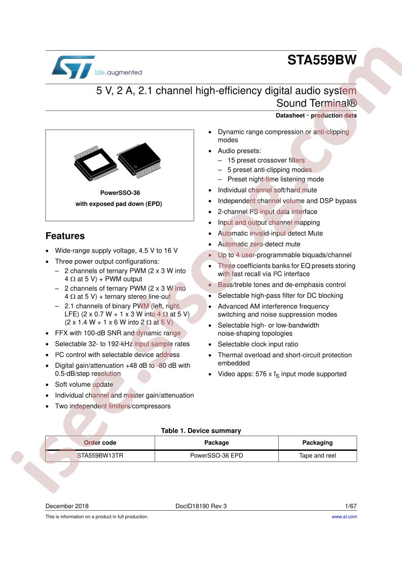 STA559BW