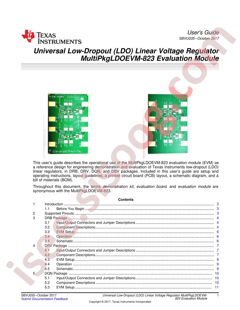 MULTIPKGLDOEVM-823 User Guide