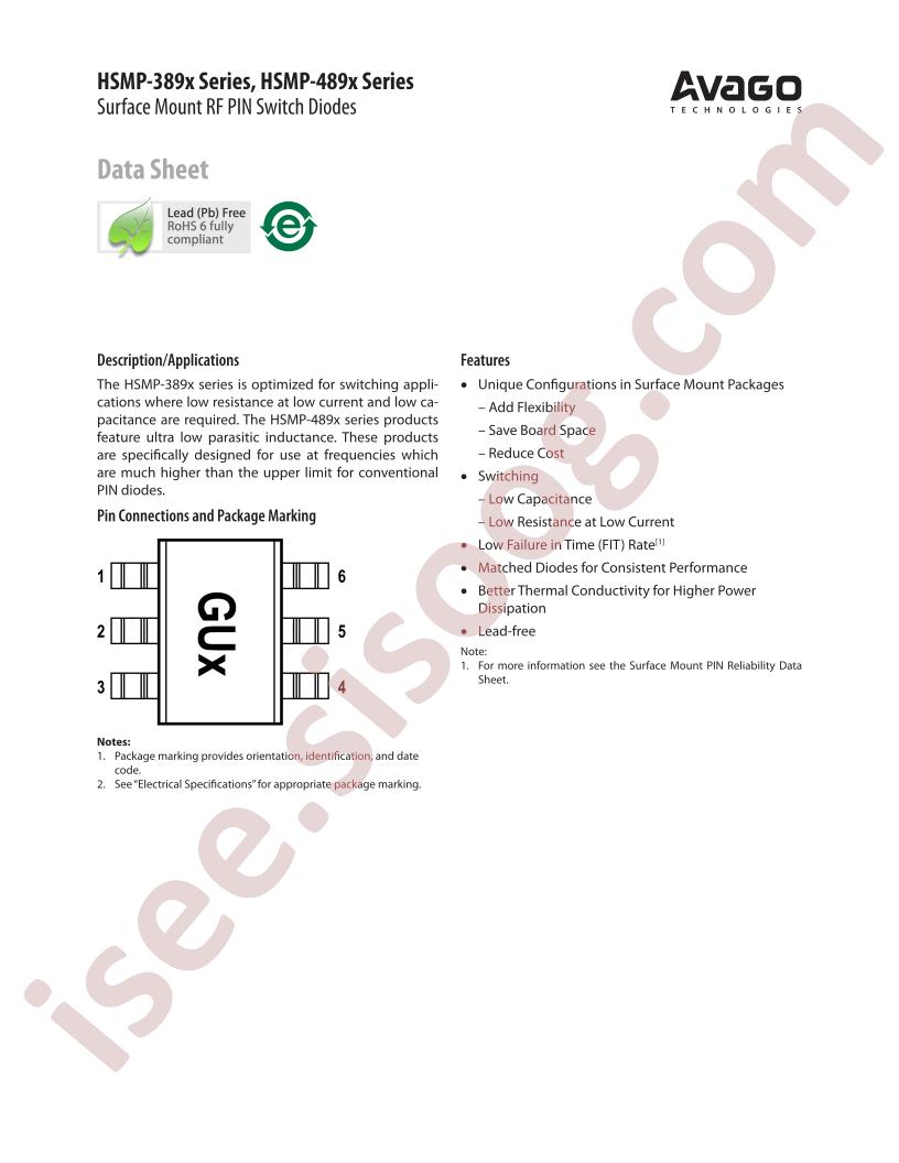 HSMP-389x, 489x Series