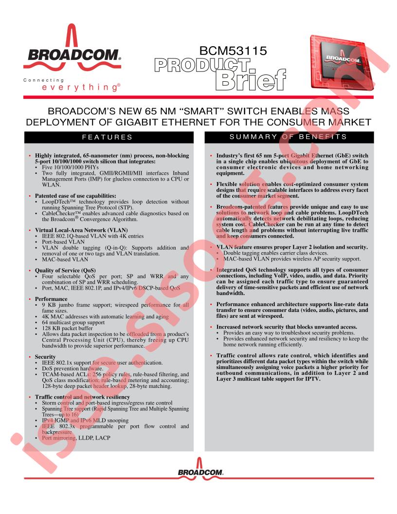 BCM53115 Brief