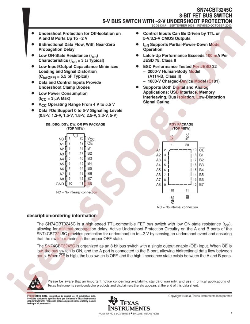 SN74CBT3245C