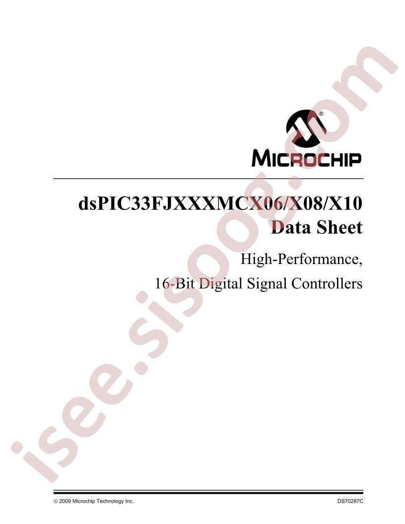 DSPIC33FJzzzMCx06,x08,x10 Datasheet