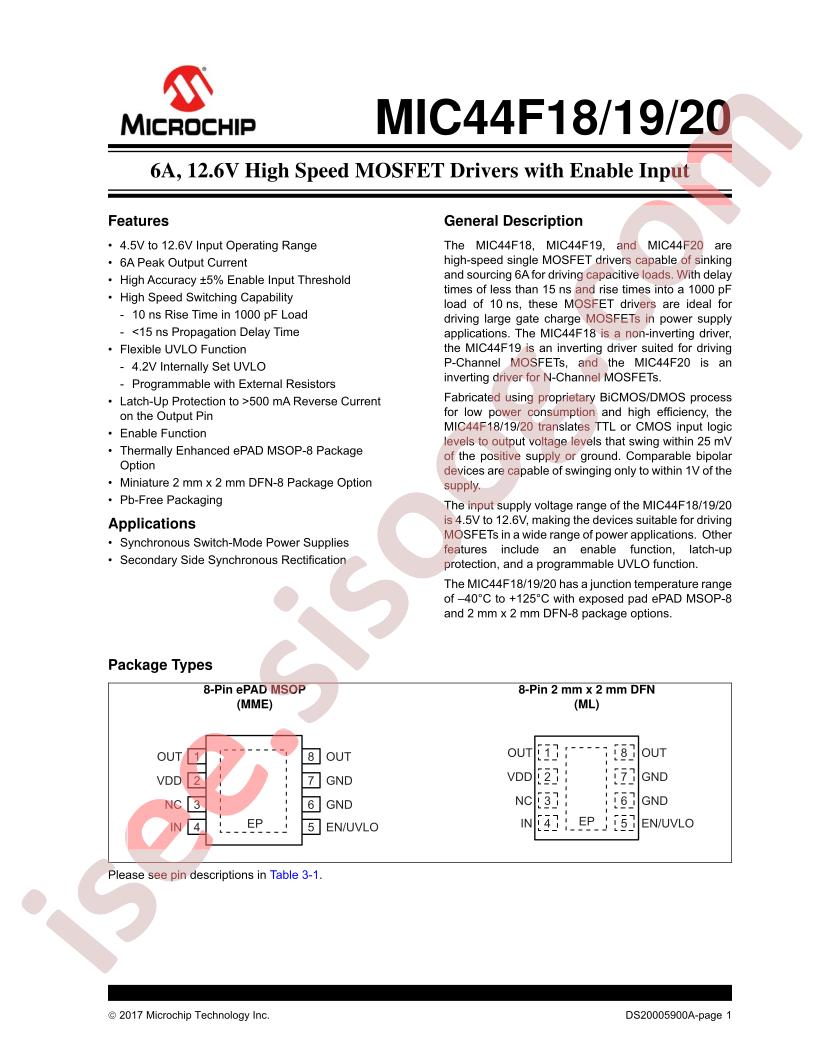 MIC44F18, 19, 20