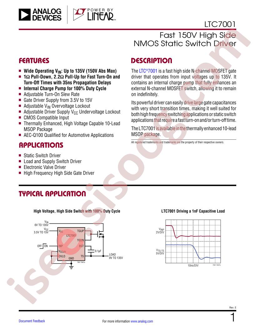 LTC7001 Datasheet