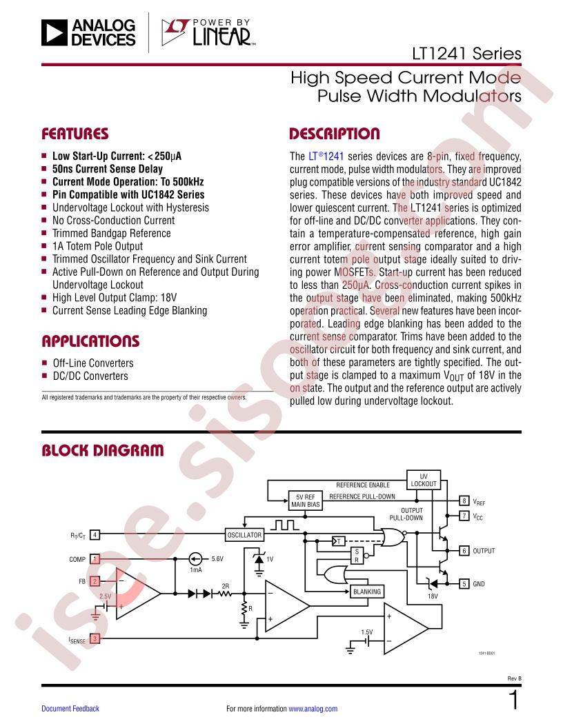 LT1241-45 Datasheet