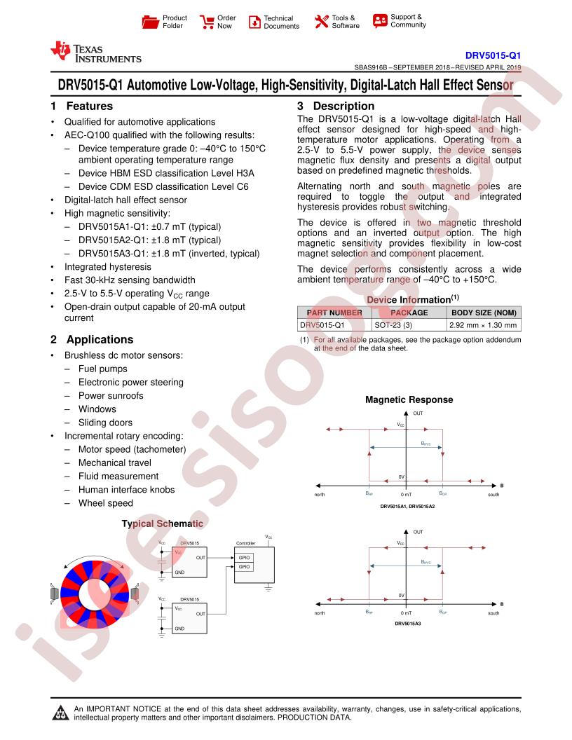 DRV5015-Q1