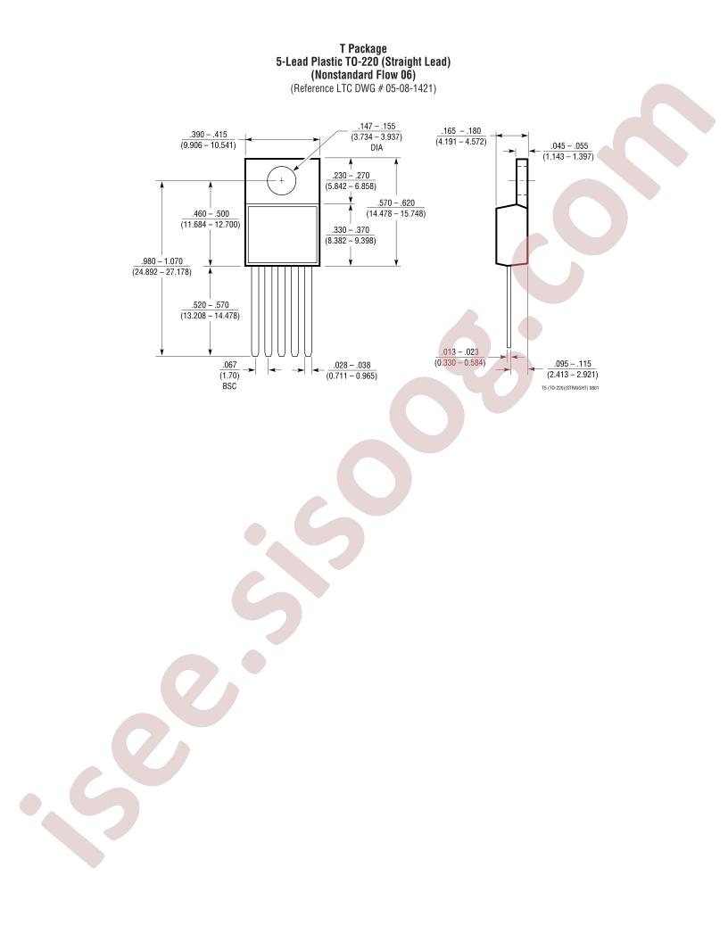 TO-220-5(Straight) Flow 06 Pkg Drawing
