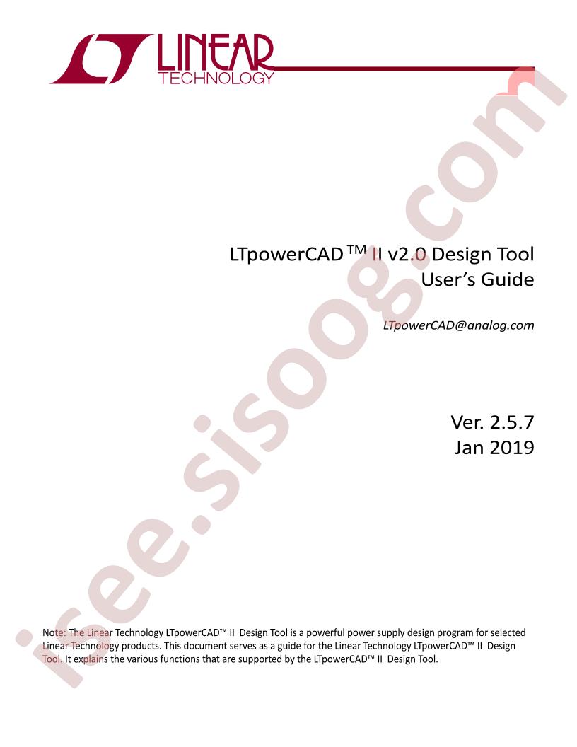 LTpowerCAD II User Guide
