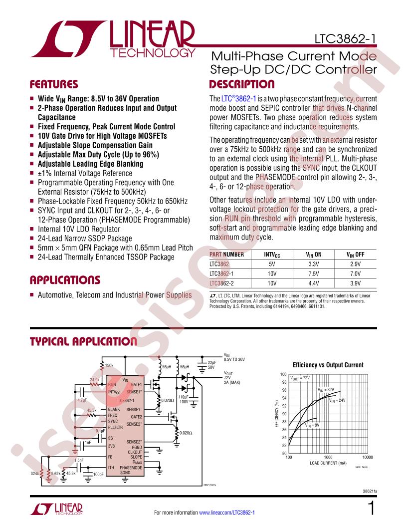 LTC3862-1 Datasheet