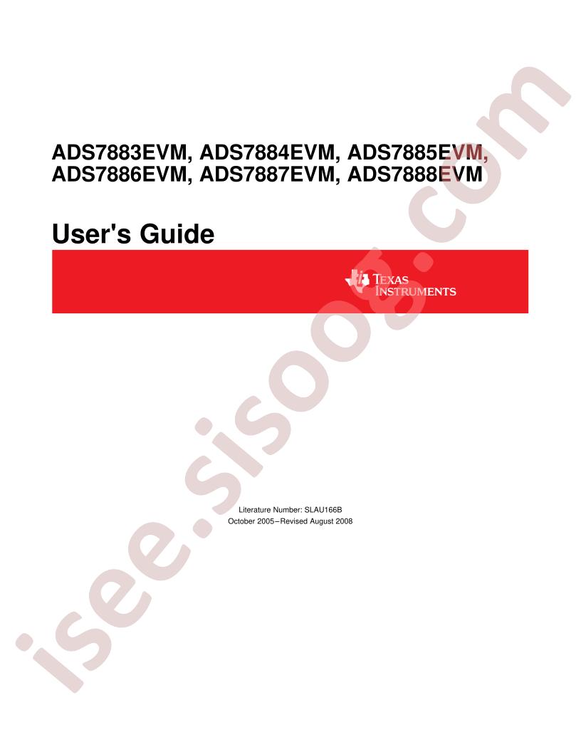 ADS7883-88EVM Guide
