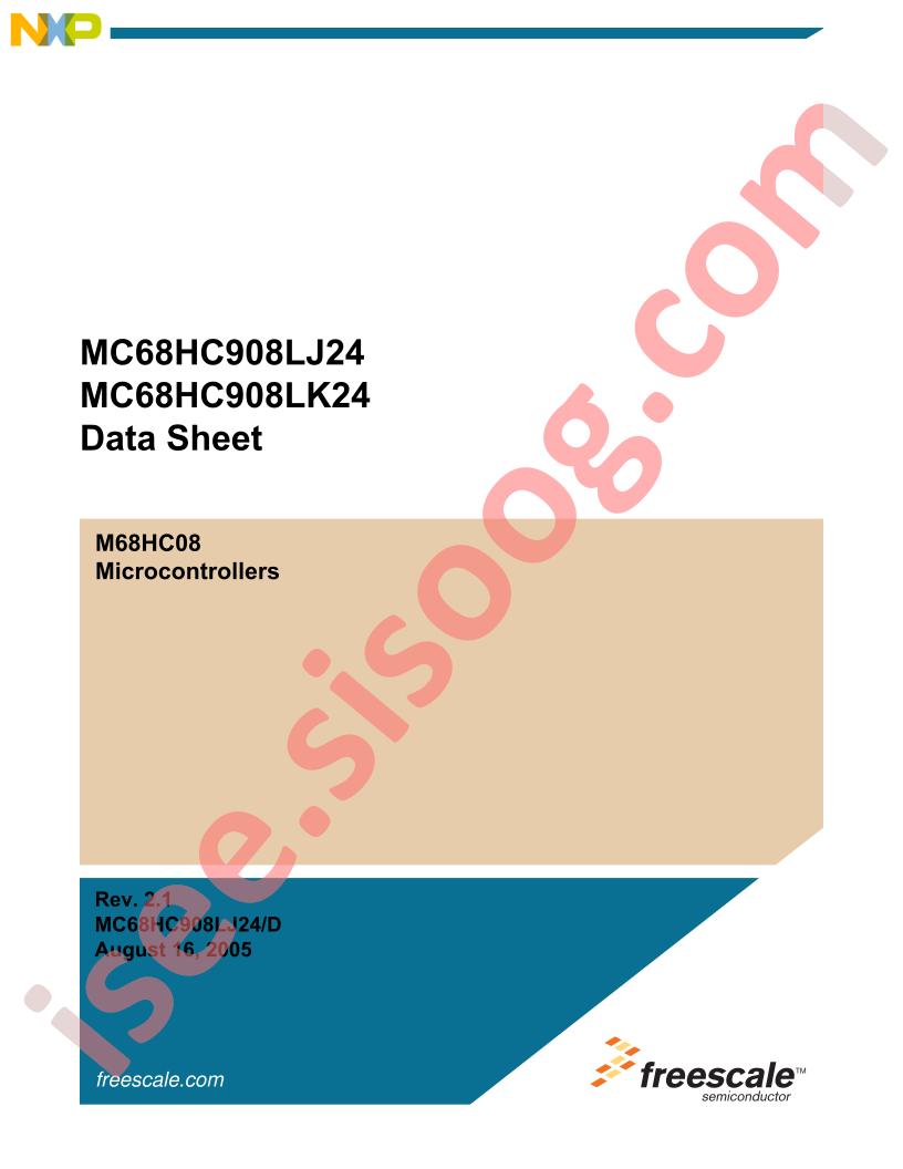 MC68HC908LJ24,LK24