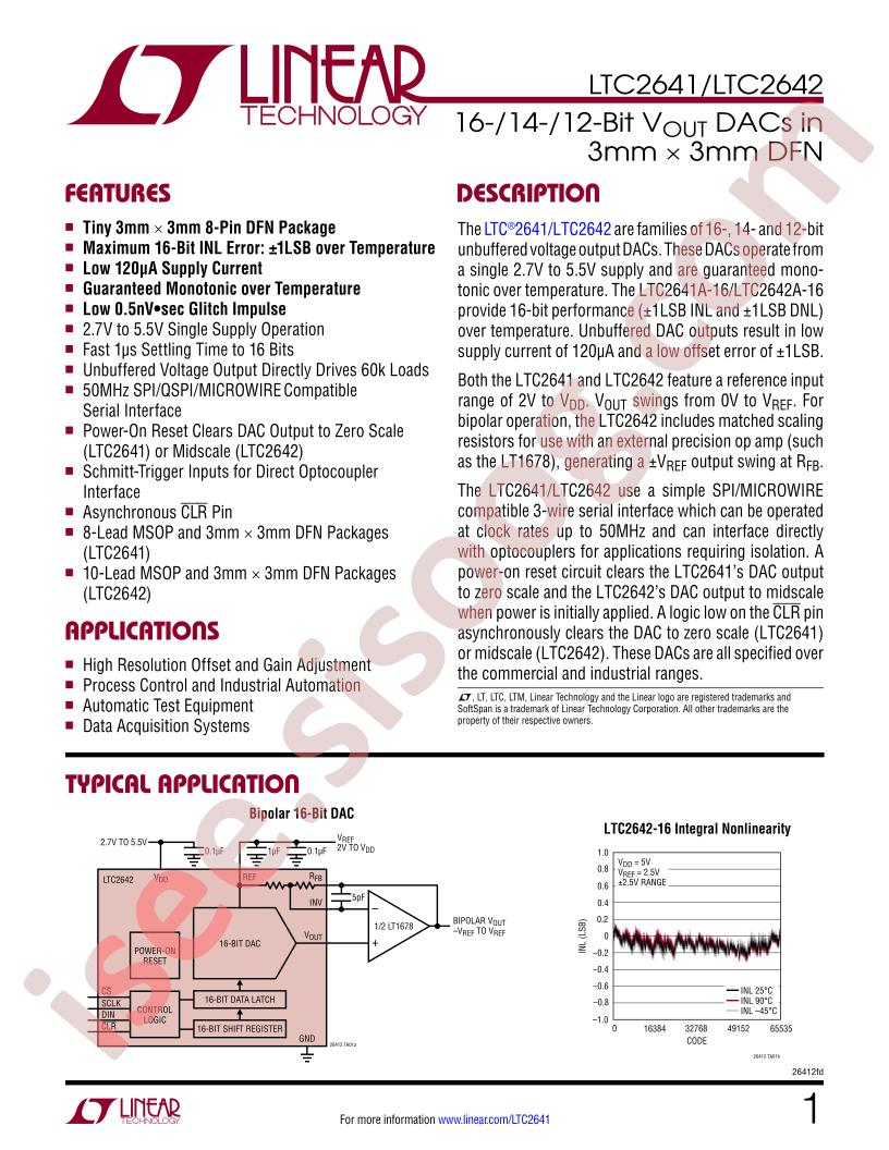 LTC2641, LTC2642 Datasheet