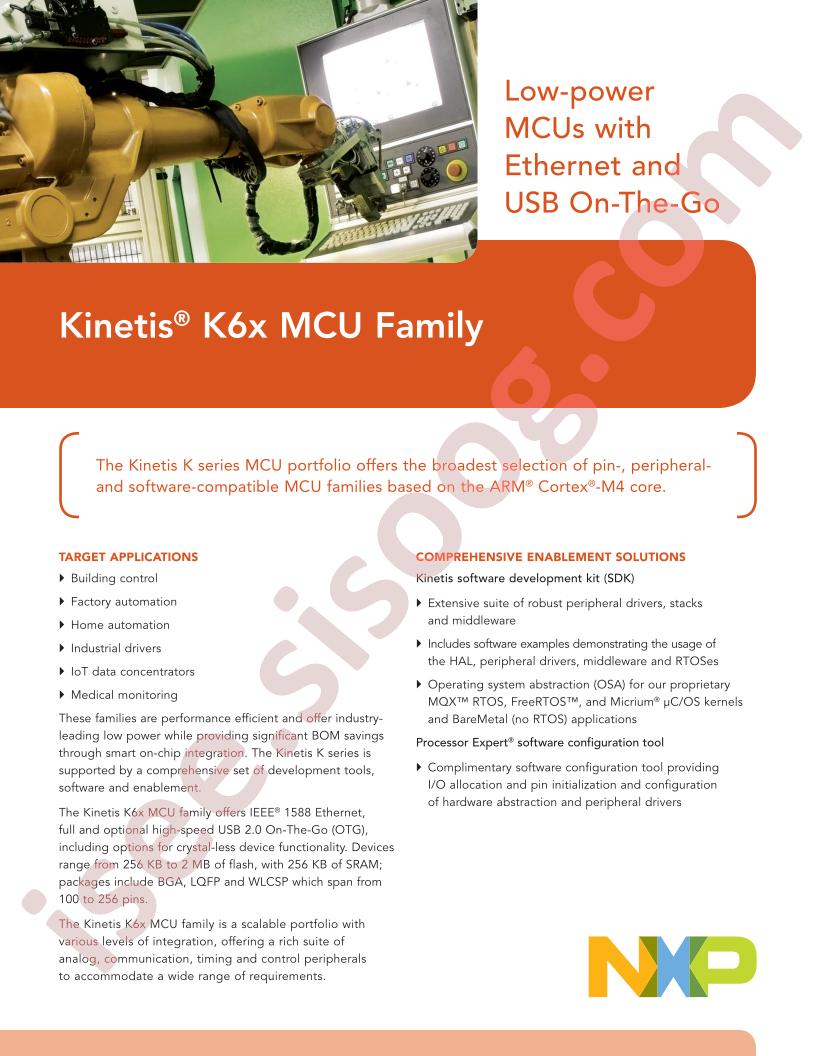 K6x Family Fact Sheet