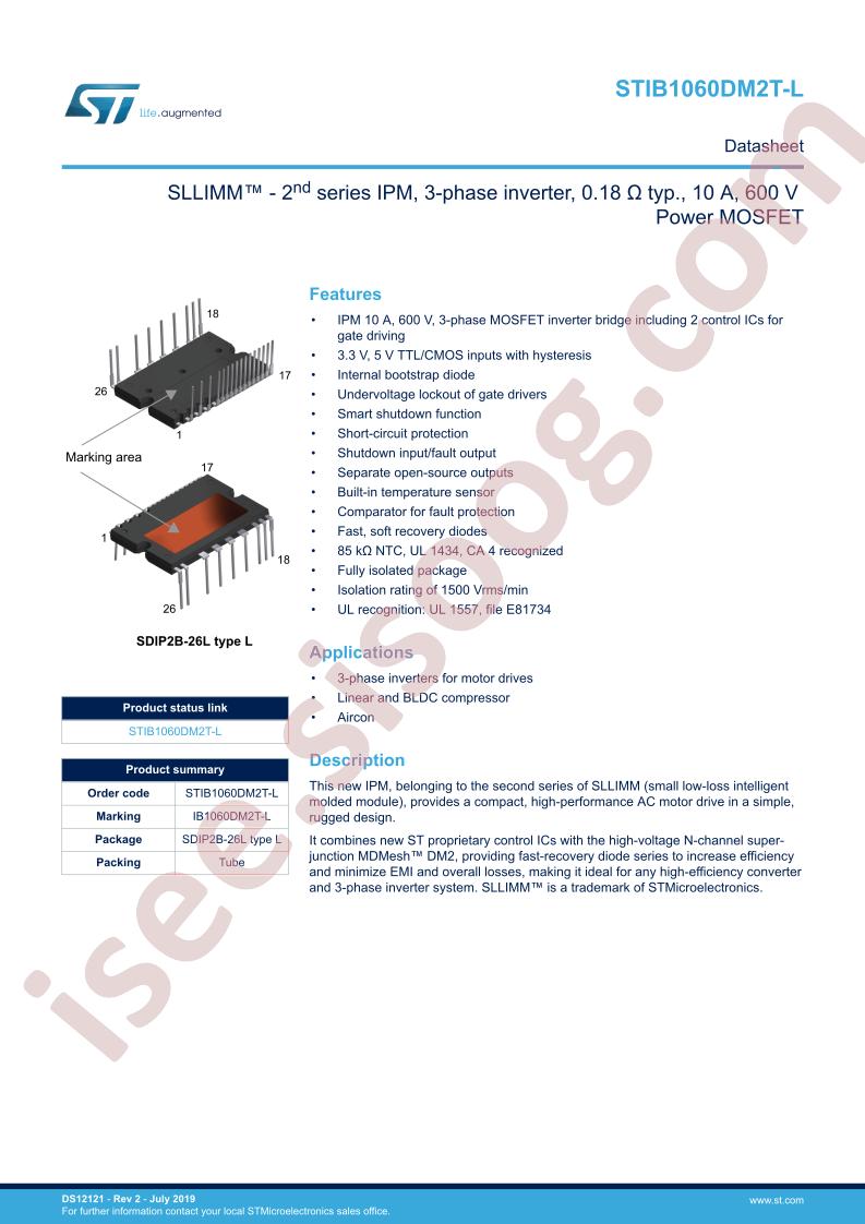 STIB1060DM2T-L Datasheet