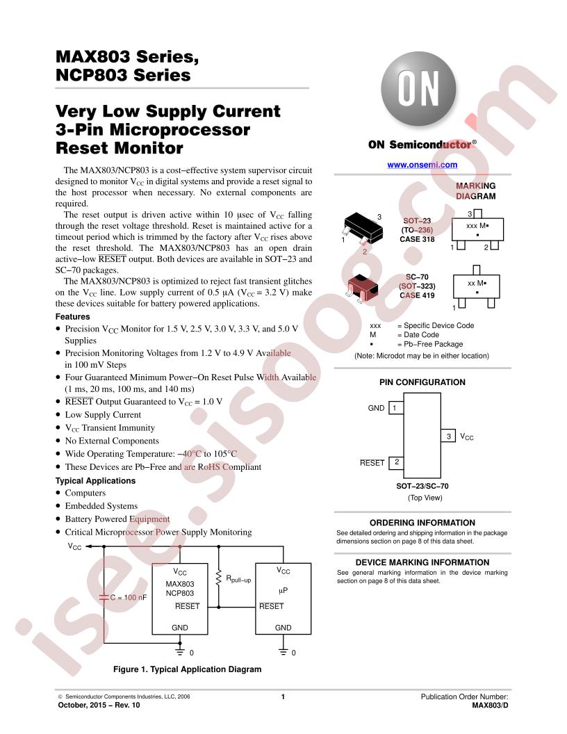 MAX803, NCP803