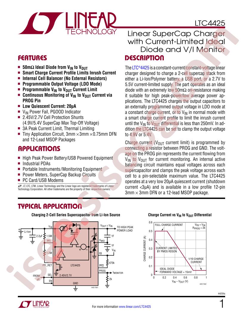 LTC4425 Datasheet