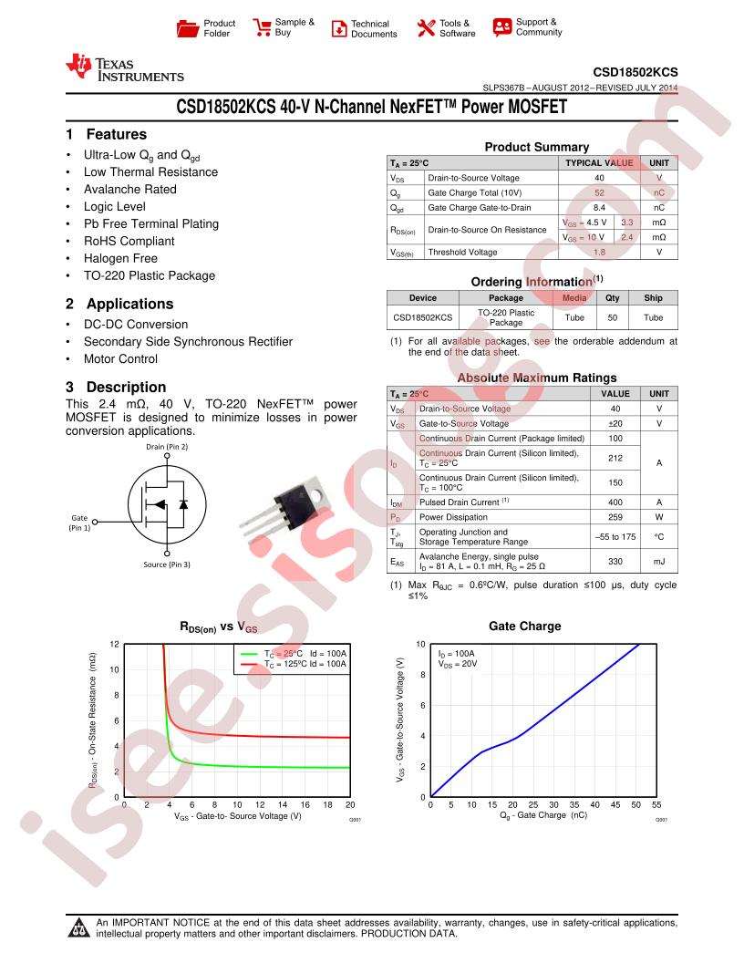 CSD18502KCS