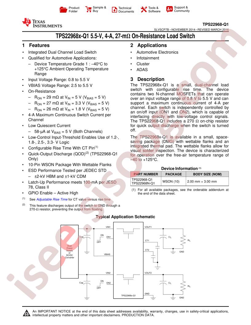 TPS22968-Q1 Datasheet