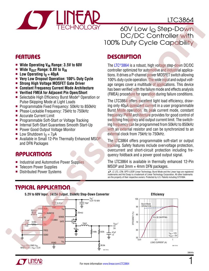 LTC3864 Datasheet