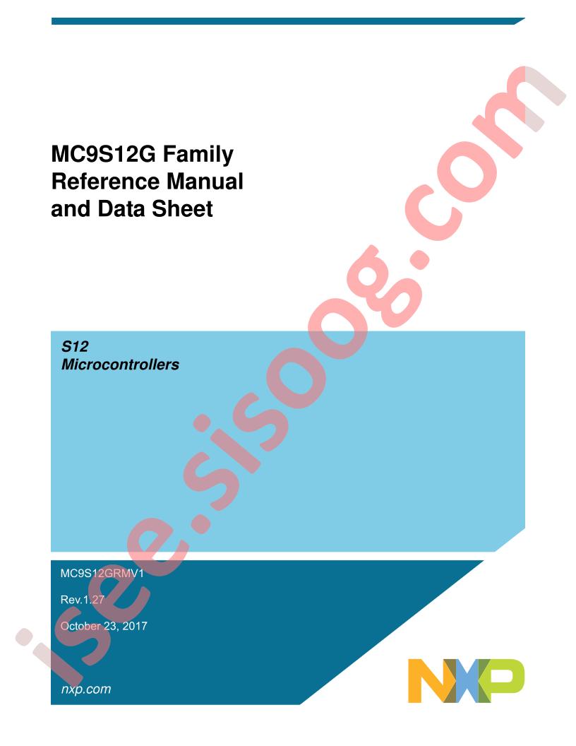 MC9S12G Family Datasheet