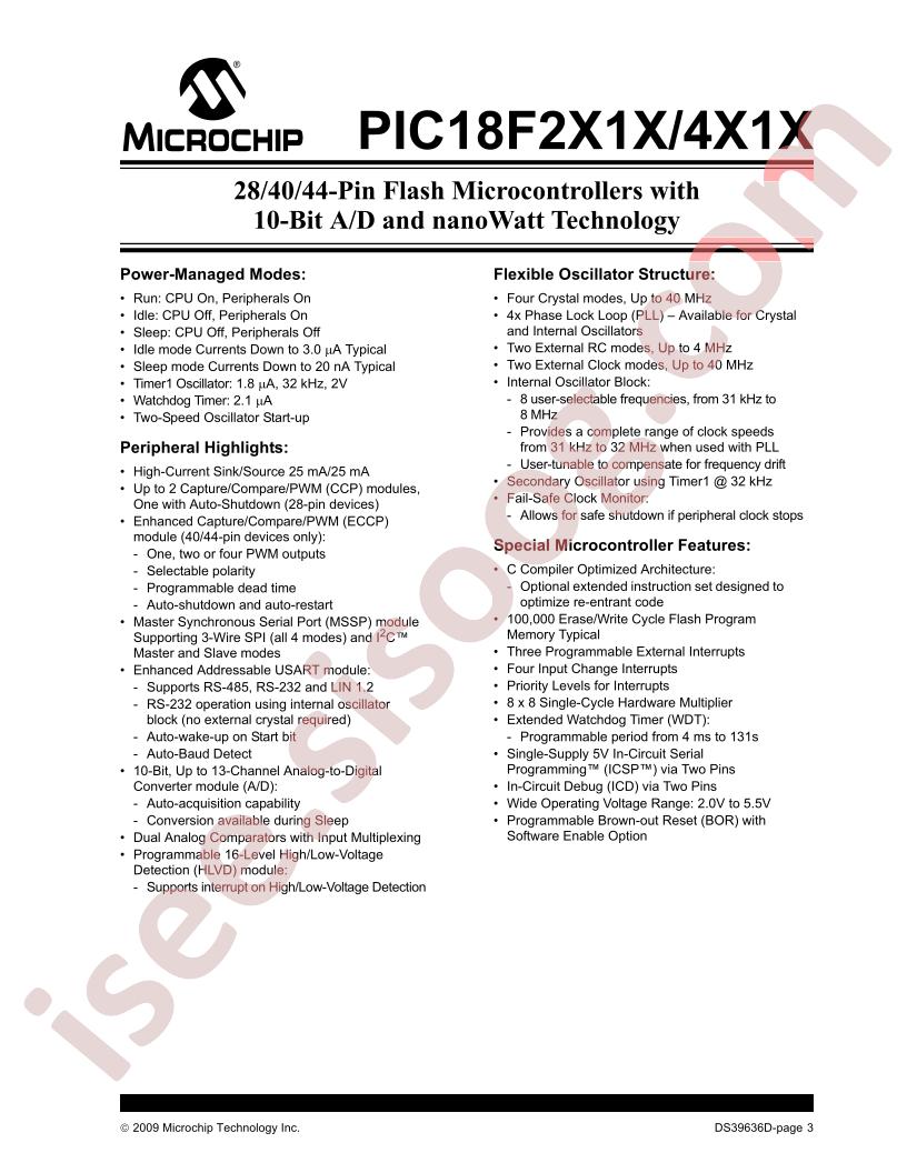 PIC18(L)F2x1x, 4x1x Data Sheet