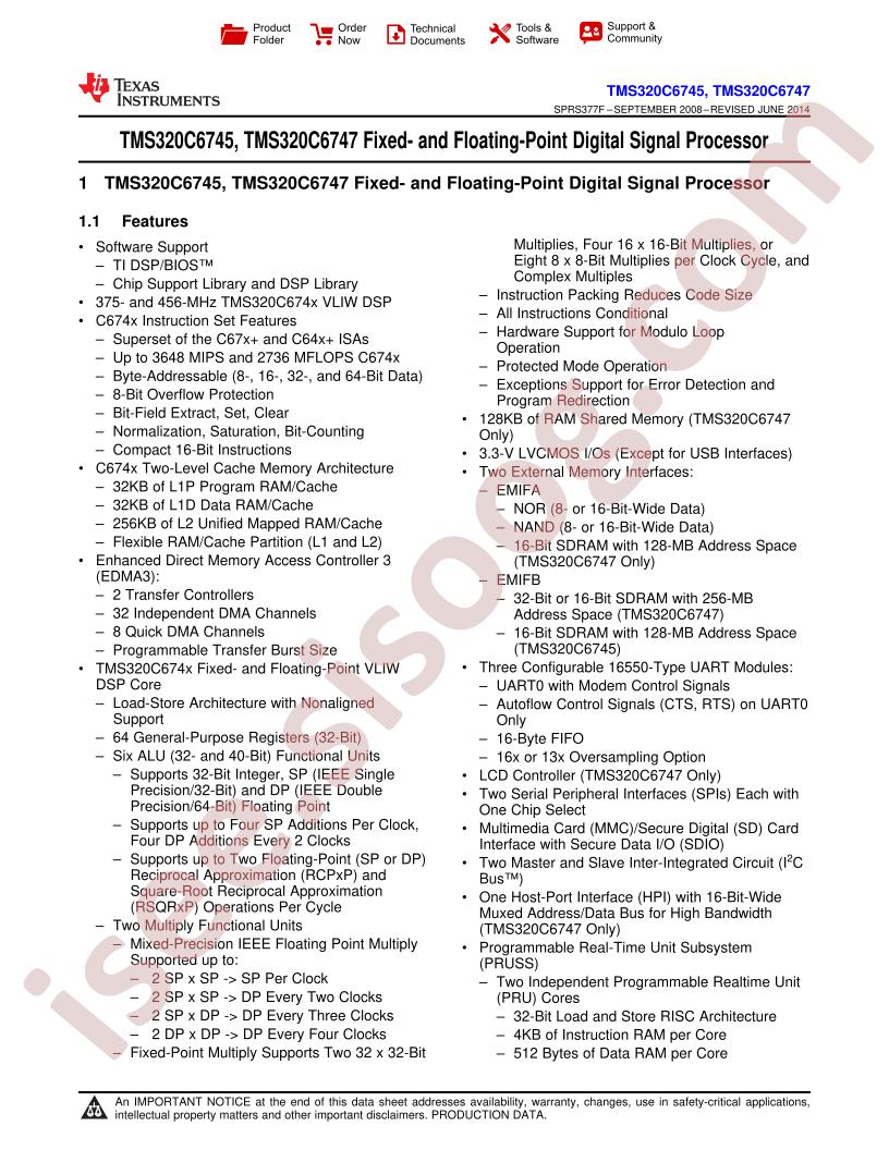 TMS320C6745,47