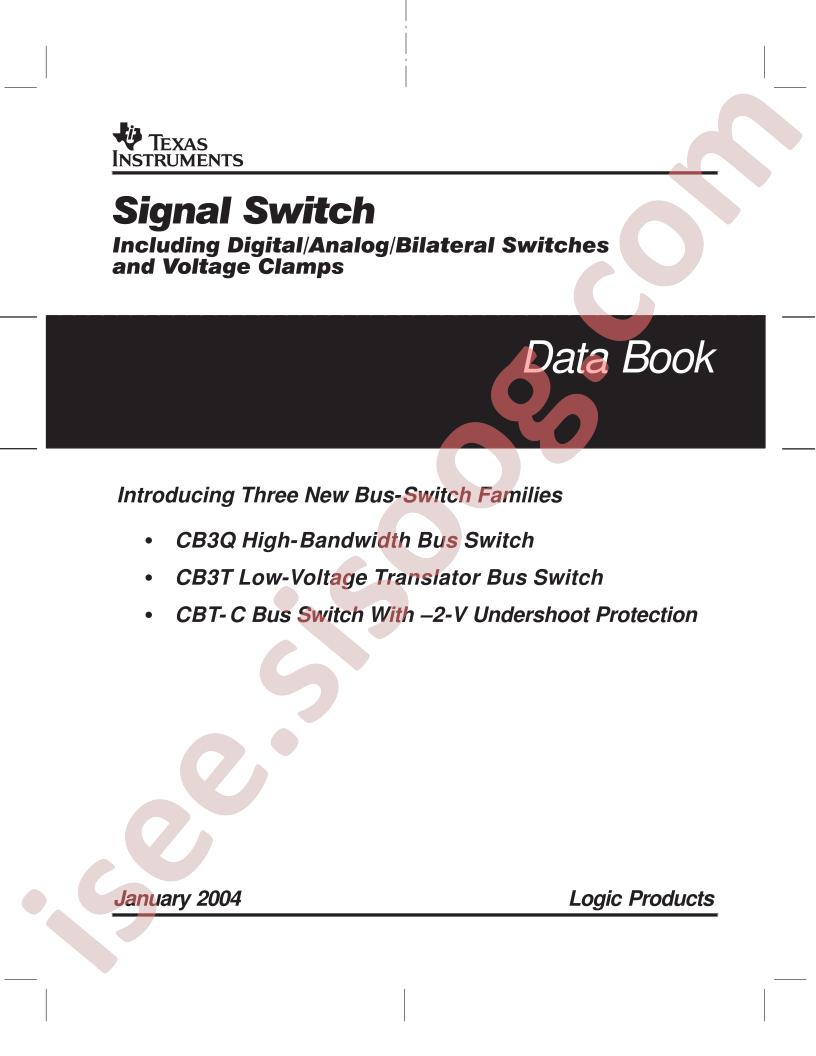 Signal Switch Data Book