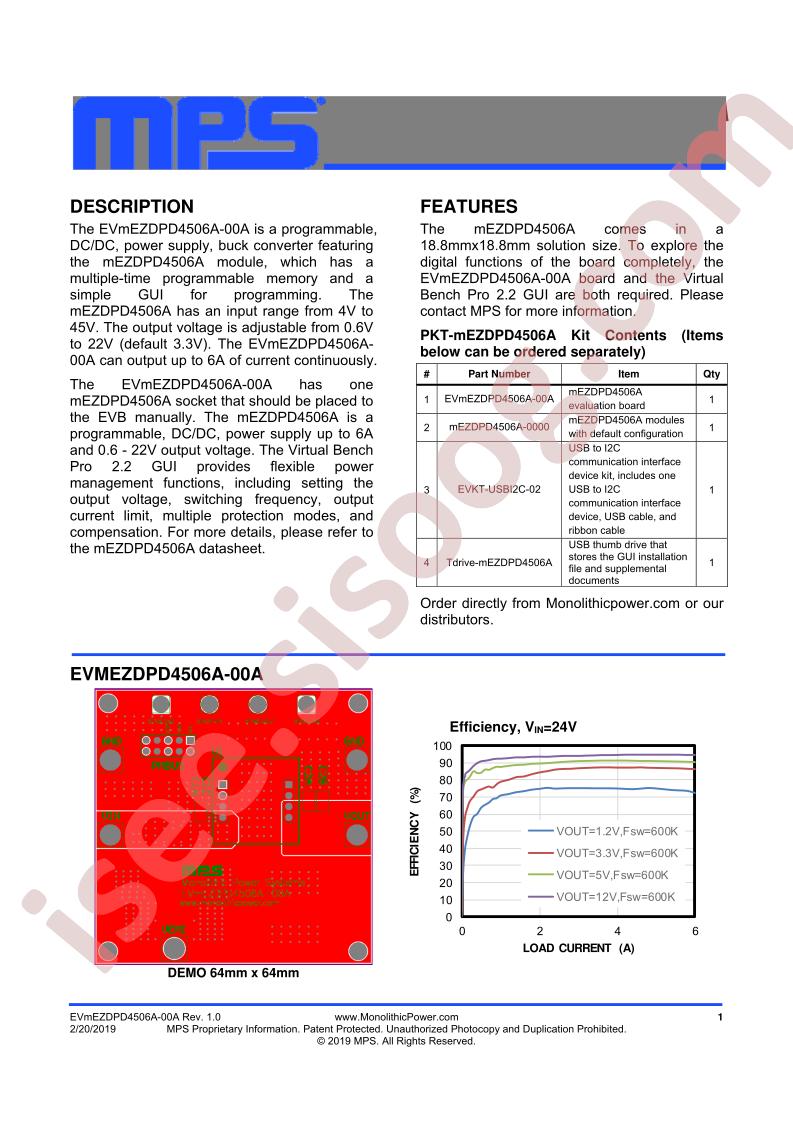 mEZDPD4506A Evaluation Kit (PKT-mEZDPD4506A)